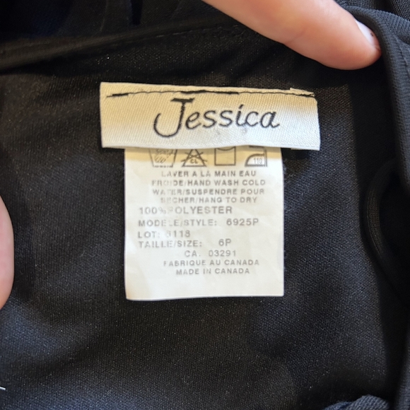 Petite 6P two-tone evening dress - Picture 5 of 5